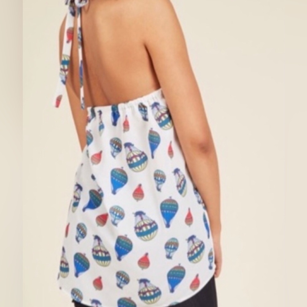 ModCloth hot air balloon halter top size small